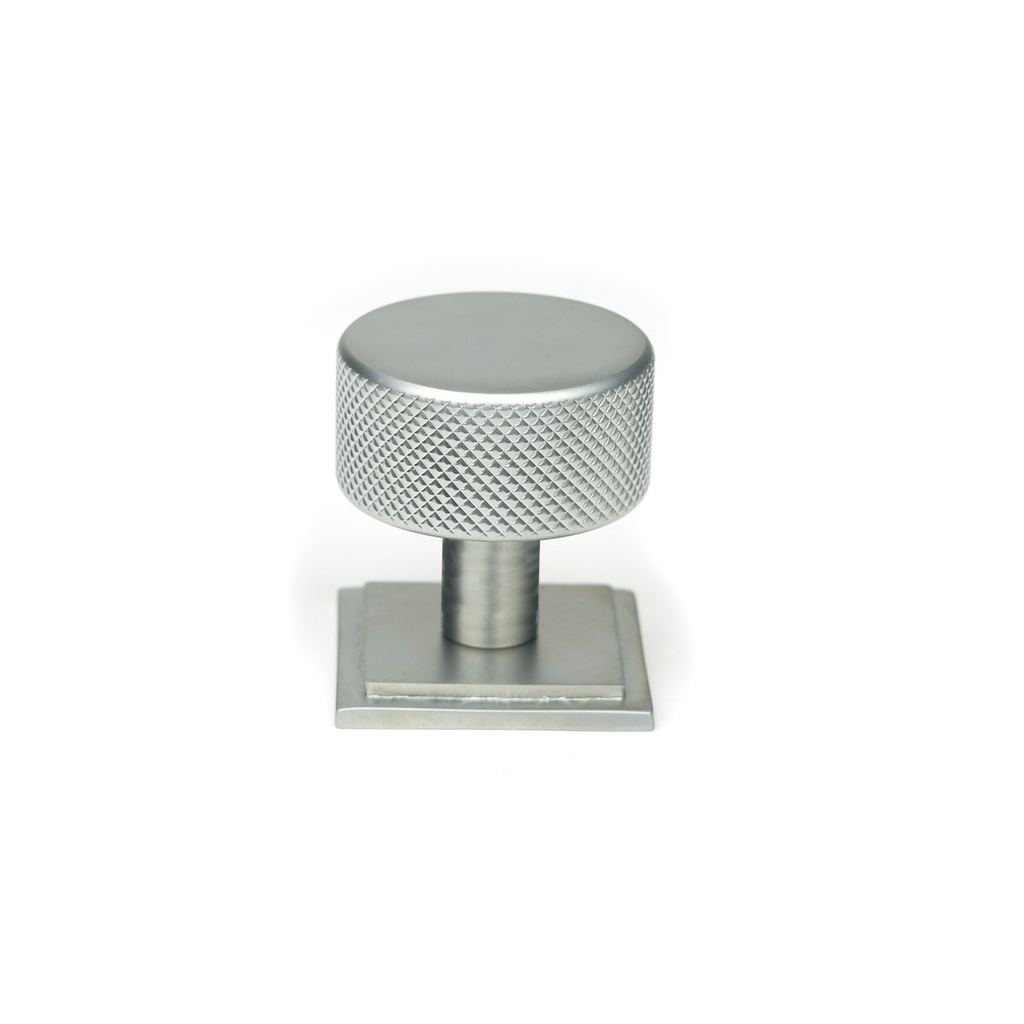 Satin Chrome Brompton Cabinet Knob - 32mm (Square) - 47082