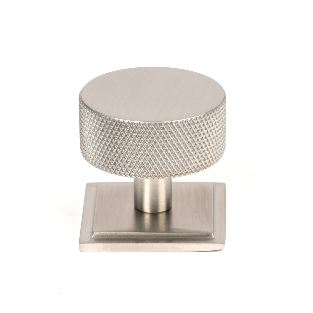 Satin SS (304) Brompton Cabinet Knob - 38mm (Square) - 47099