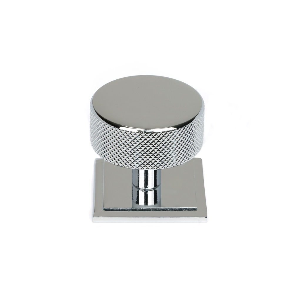 Polished Chrome Brompton Cabinet Knob - 38mm (Square) - 47144