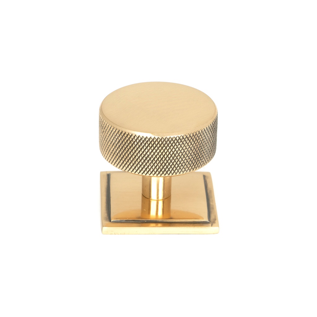 Polished Bronze Brompton Cabinet Knob - 38mm (Square) - 47156