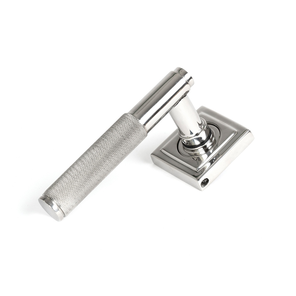 Satin Marine SS (316) Brompton Lever on Rose Set (Square) - 49843