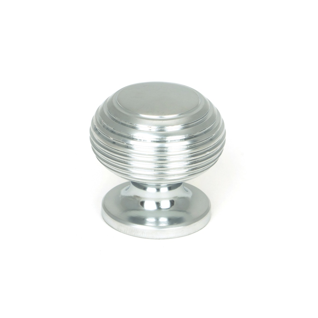Satin Chrome Beehive Cabinet Knob 30mm - 46663