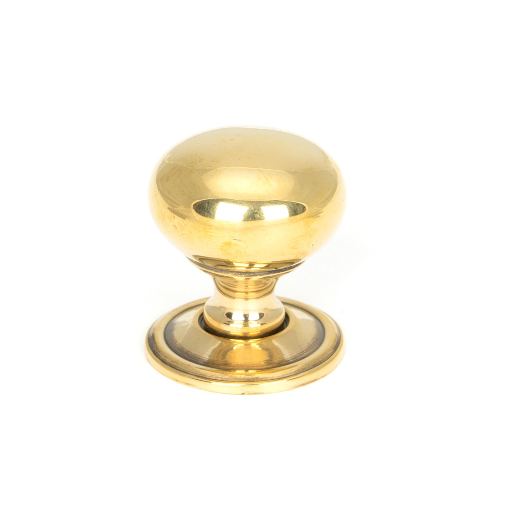 Aged Brass Mushroom Cabinet Knob 32mm - 46723