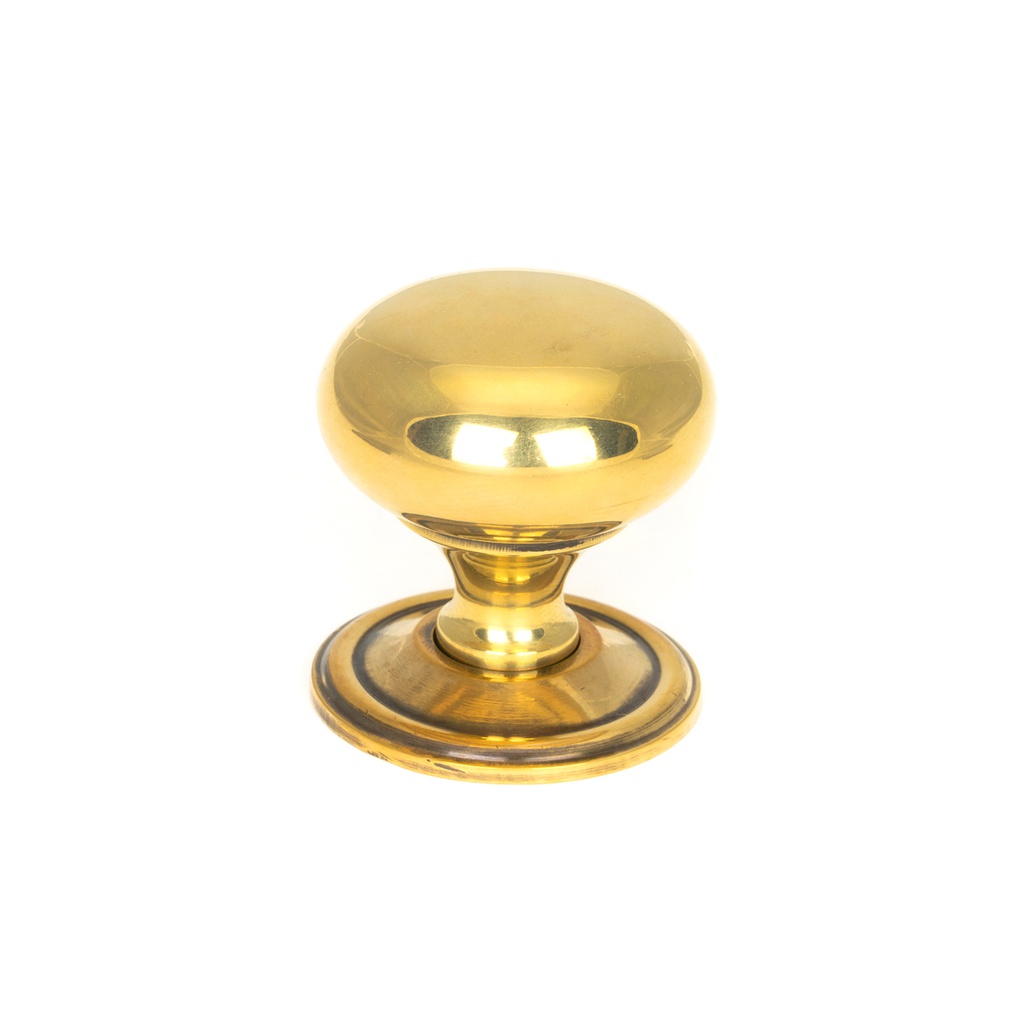 Aged Brass Mushroom Cabinet Knob 38mm - 46724