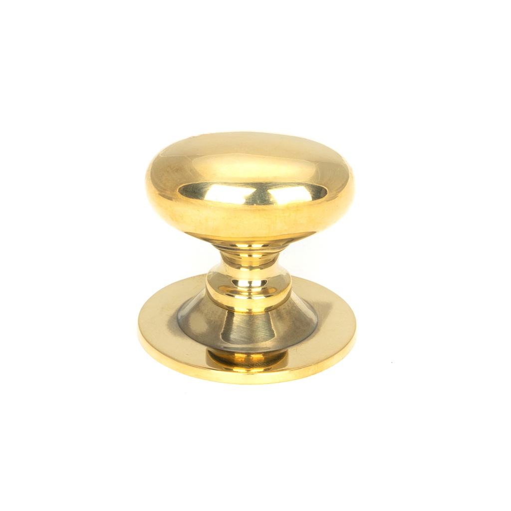 Aged Brass Oval Cabinet Knob 33mm - 46725