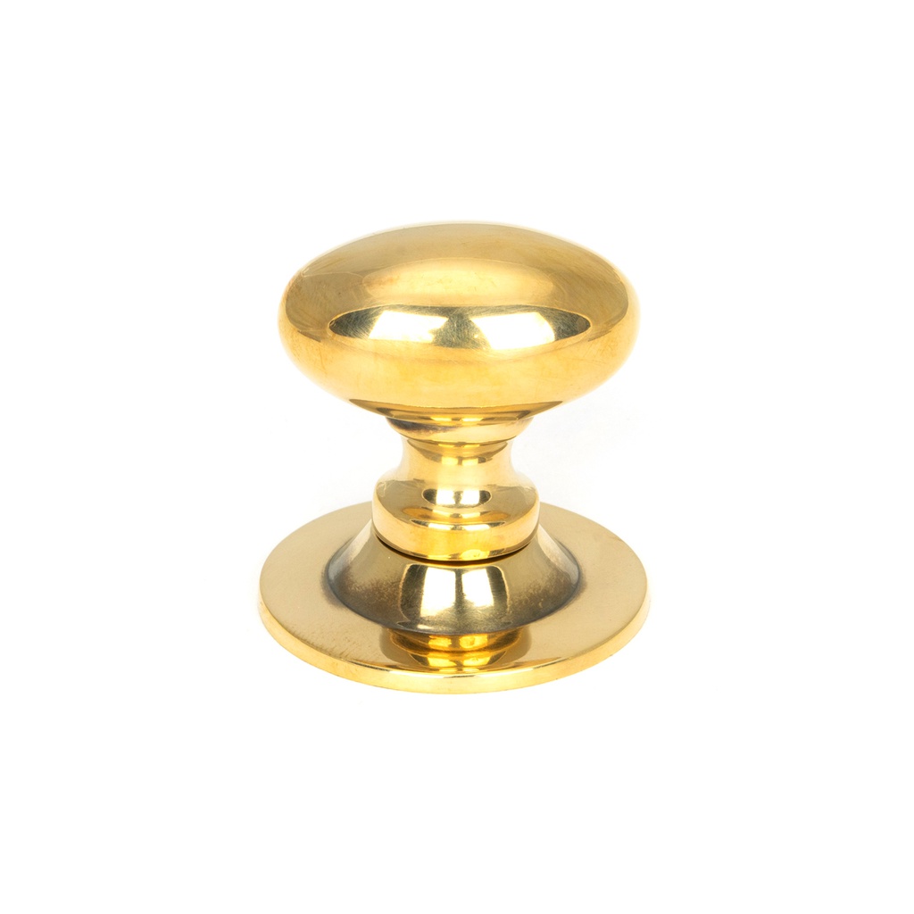 Aged Brass Oval Cabinet Knob 40mm - 46726