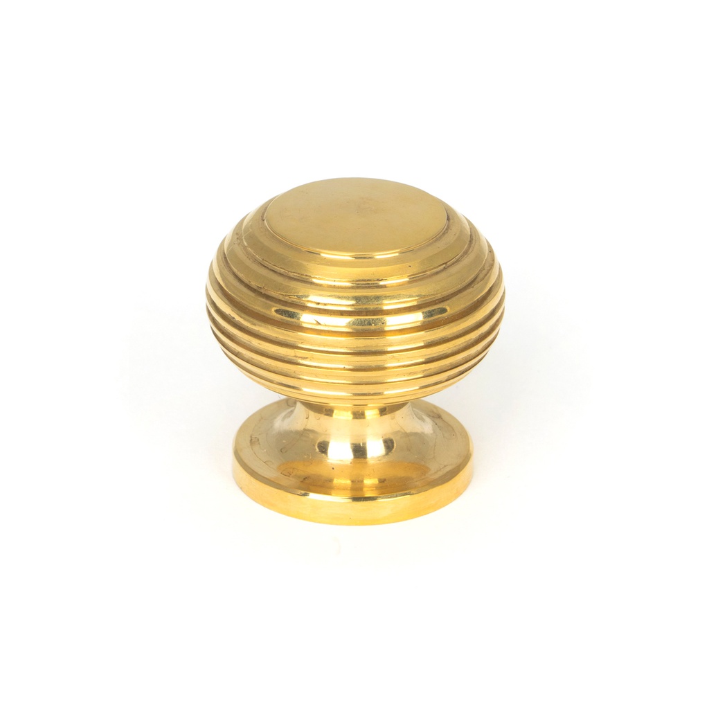 Polished Brass Beehive Cabinet Knob 30mm - 91769
