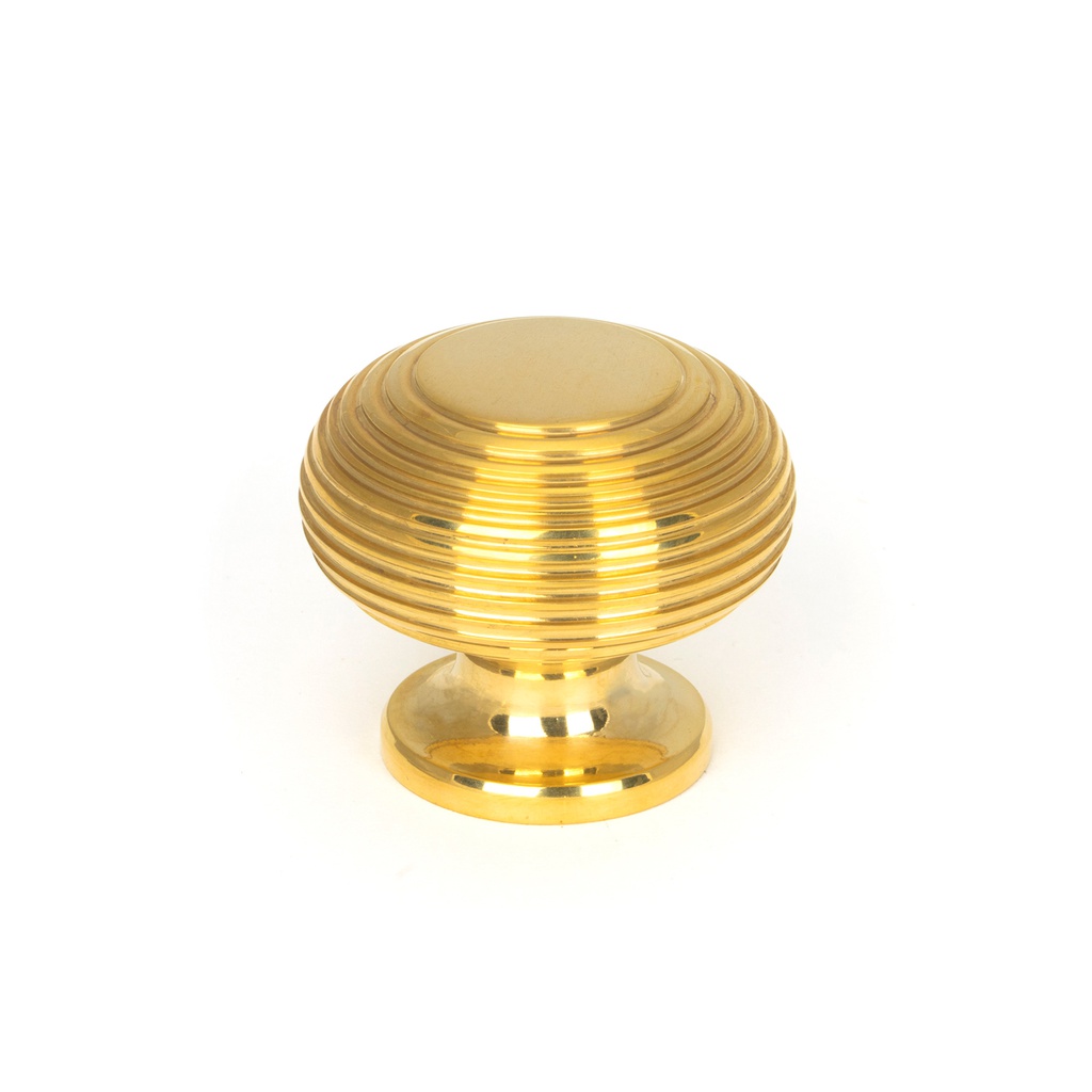 Polished Brass Beehive Cabinet Knob 40mm - 91770
