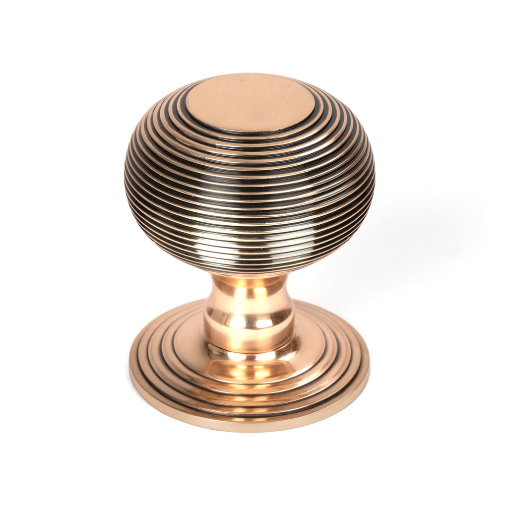 Polished Bronze Beehive Centre Door Knob - 46658