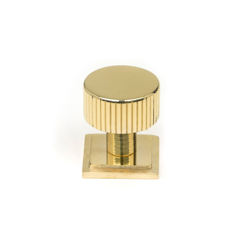 Polished Brass Judd Cabinet Knob - 25mm (Square) - 50363