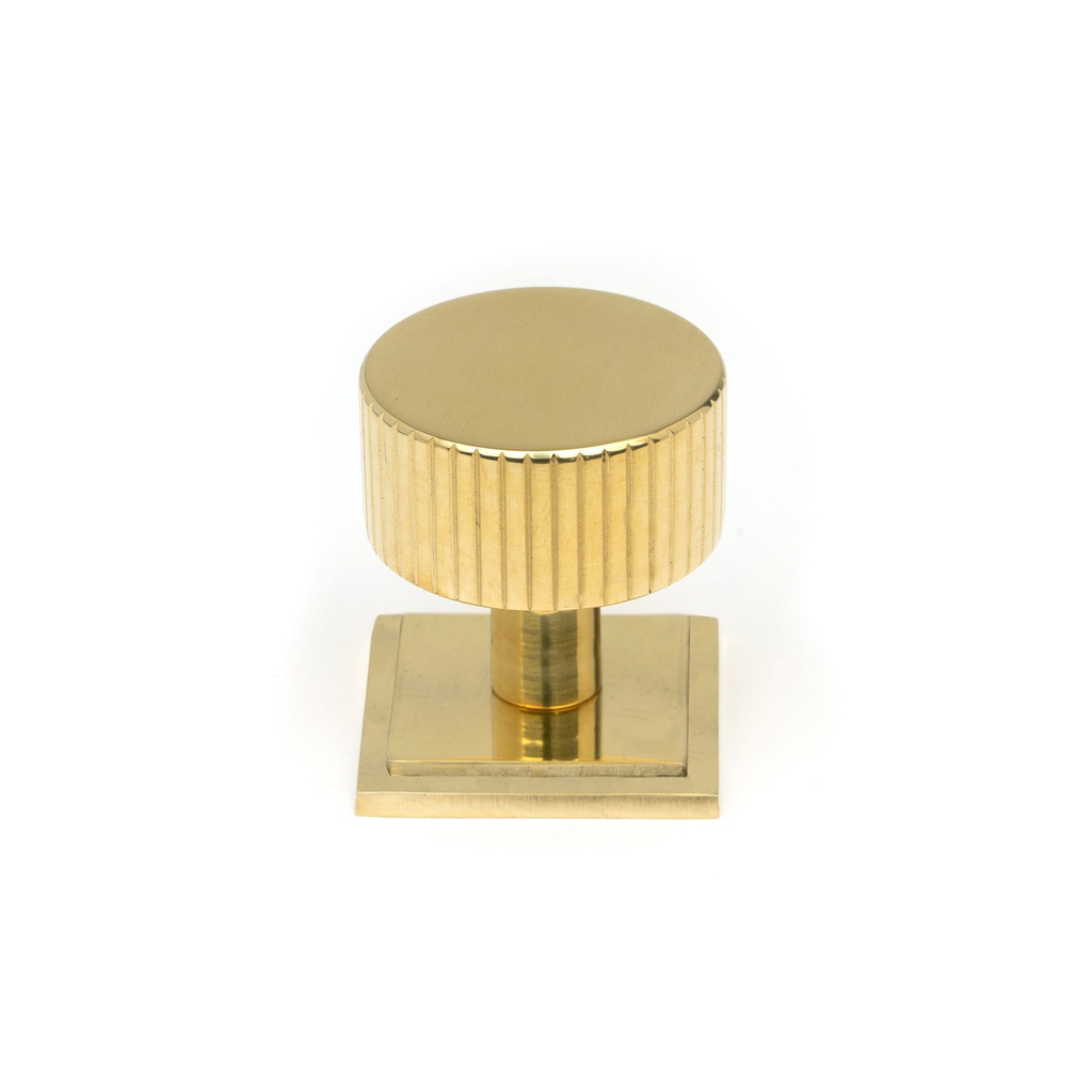 Polished Brass Judd Cabinet Knob - 32mm (Square) - 50366