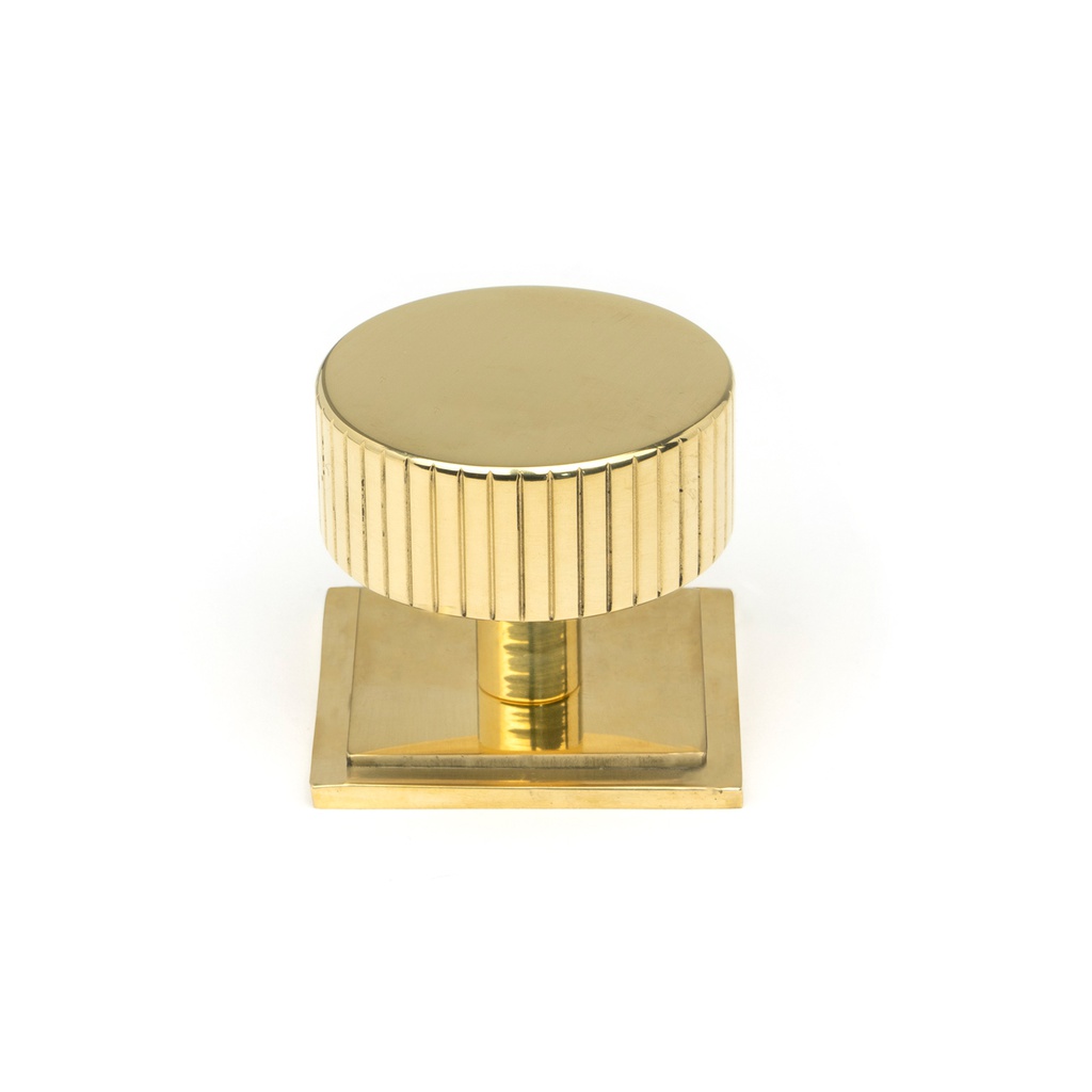 Polished Brass Judd Cabinet Knob - 38mm (Square) - 50369