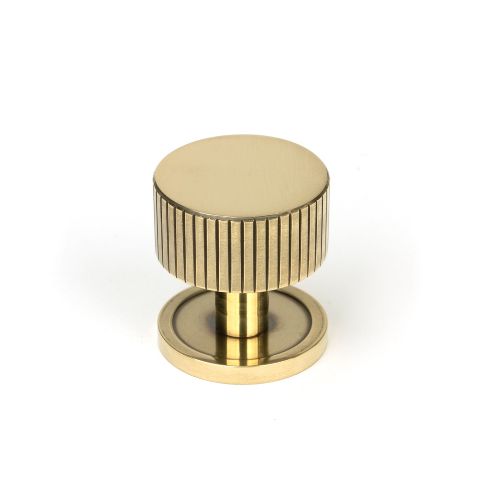 Aged Brass Judd Cabinet Knob - 32mm (Plain) - 50380