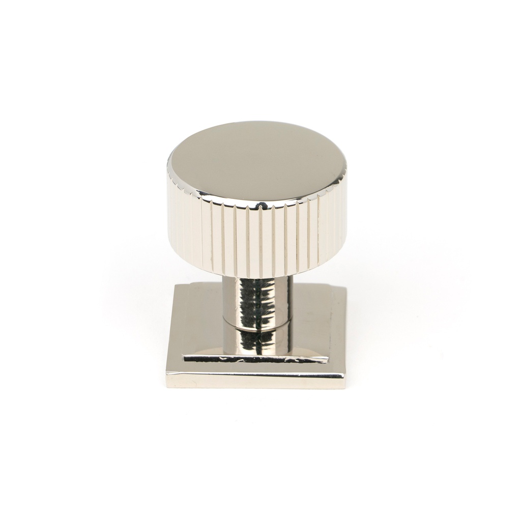 Polished Nickel Judd Cabinet Knob - 25mm (Square) - 50391