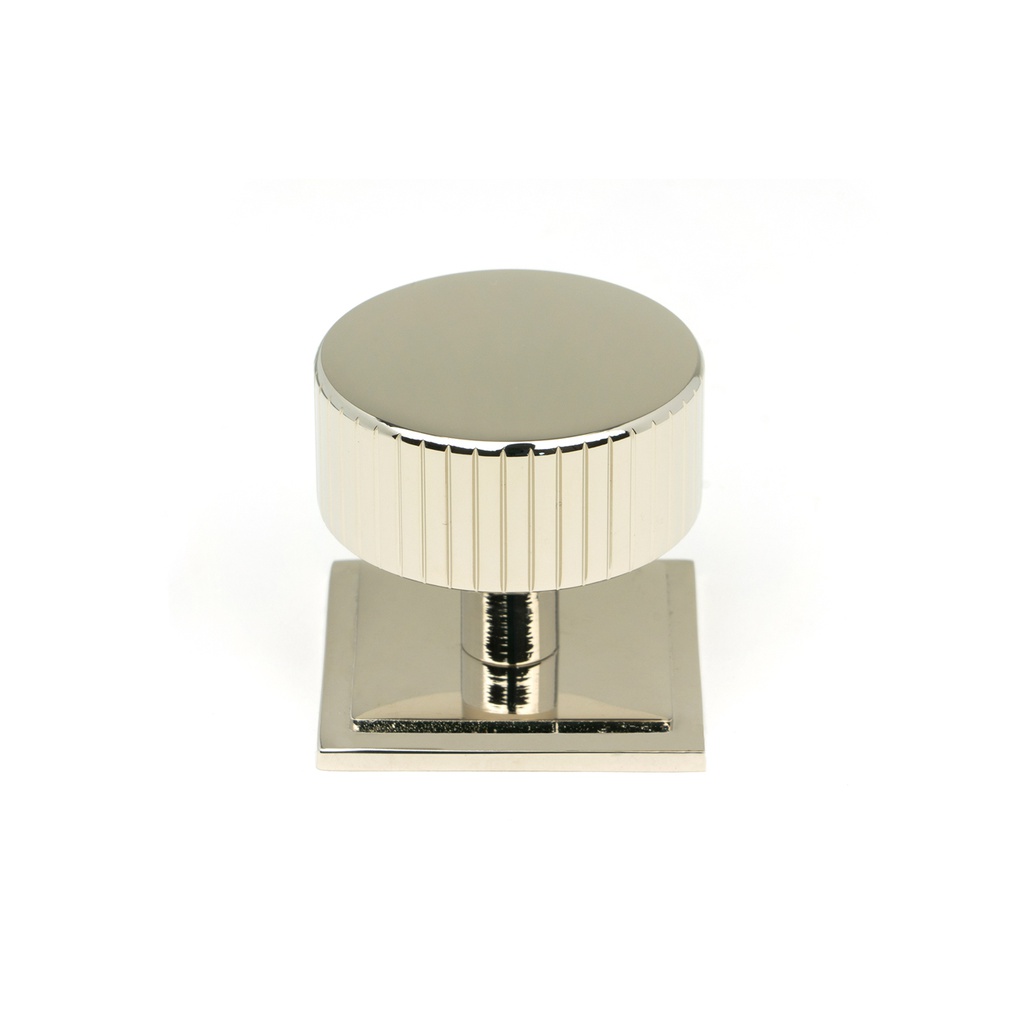 Polished Nickel Judd Cabinet Knob - 38mm (Square) - 50397