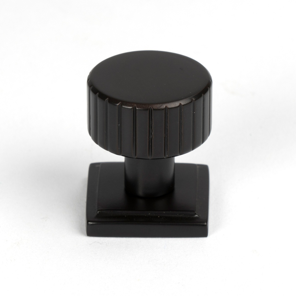 Aged Bronze Judd Cabinet Knob - 25mm (Square) - 50450