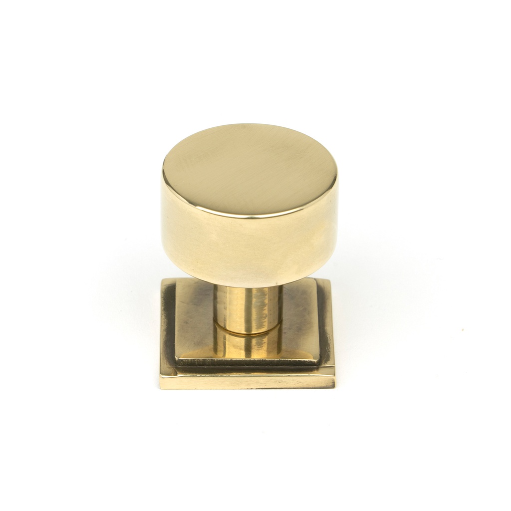 Aged Brass Kelso Cabinet Knob - 25mm (Square) - 50306