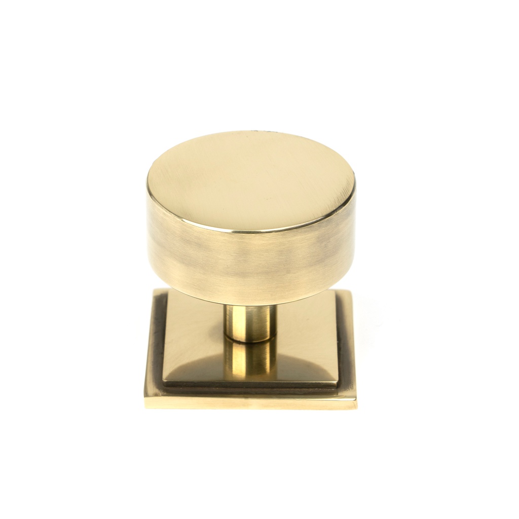 Aged Brass Kelso Cabinet Knob - 38mm (Square) - 50375