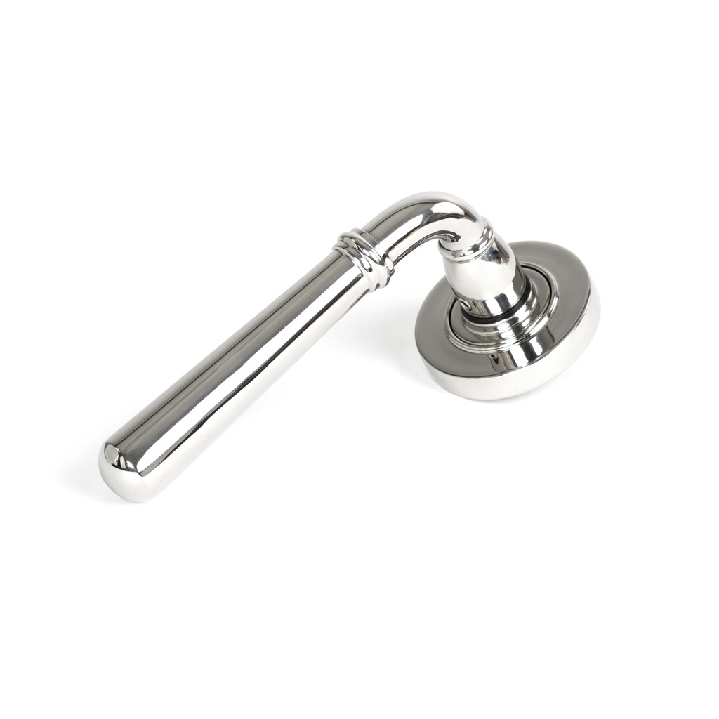 Polished Marine SS (316) Newbury Lever on Rose Set (Plain) - 46514