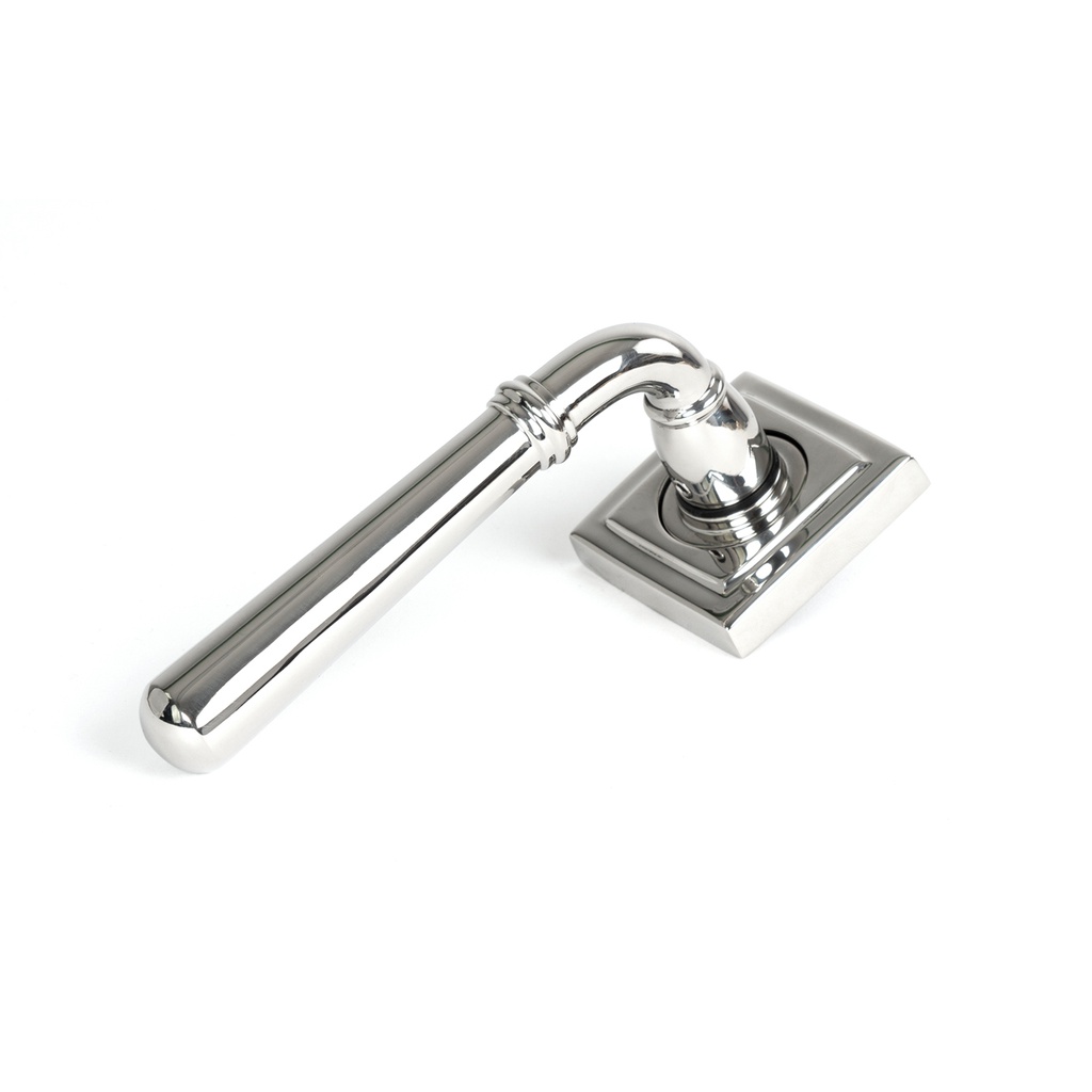 Polished Marine SS (316) Newbury Lever on Rose Set (Square) - Unsprung - 46543