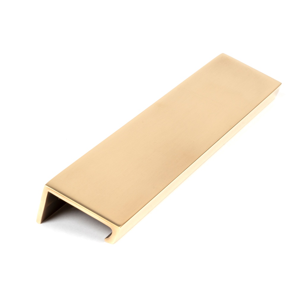 Aged Brass 200mm Plain Edge Pull - 50689