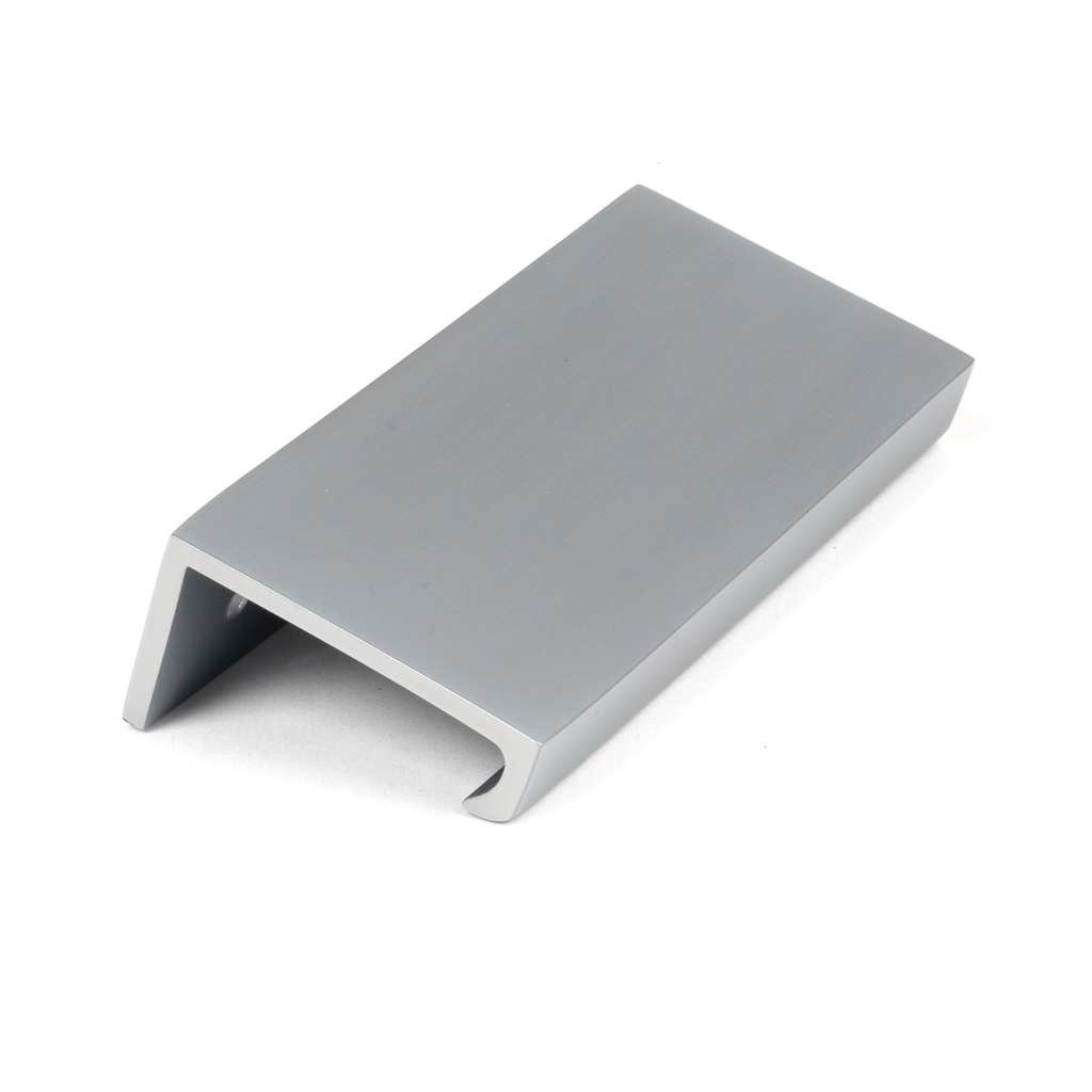 Satin Chrome 100mm Plain Edge Pull - 50727