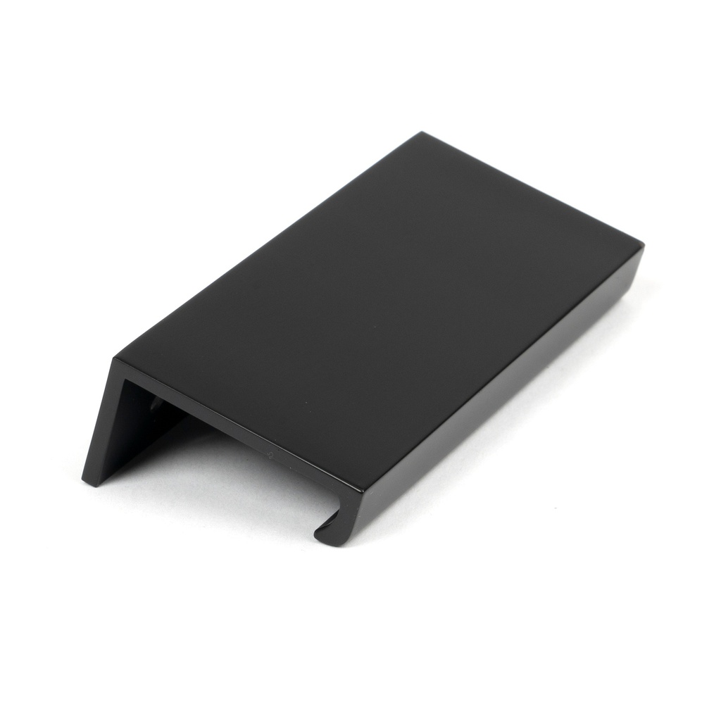 Matt Black 100mm Plain Edge Pull - 50740