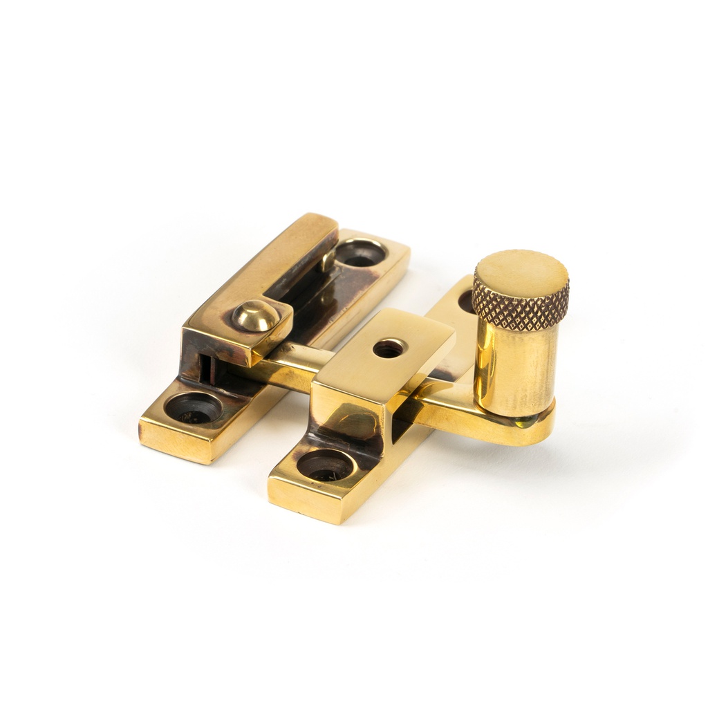 Aged Brass Brompton Quadrant Fastener - Narrow - 45478
