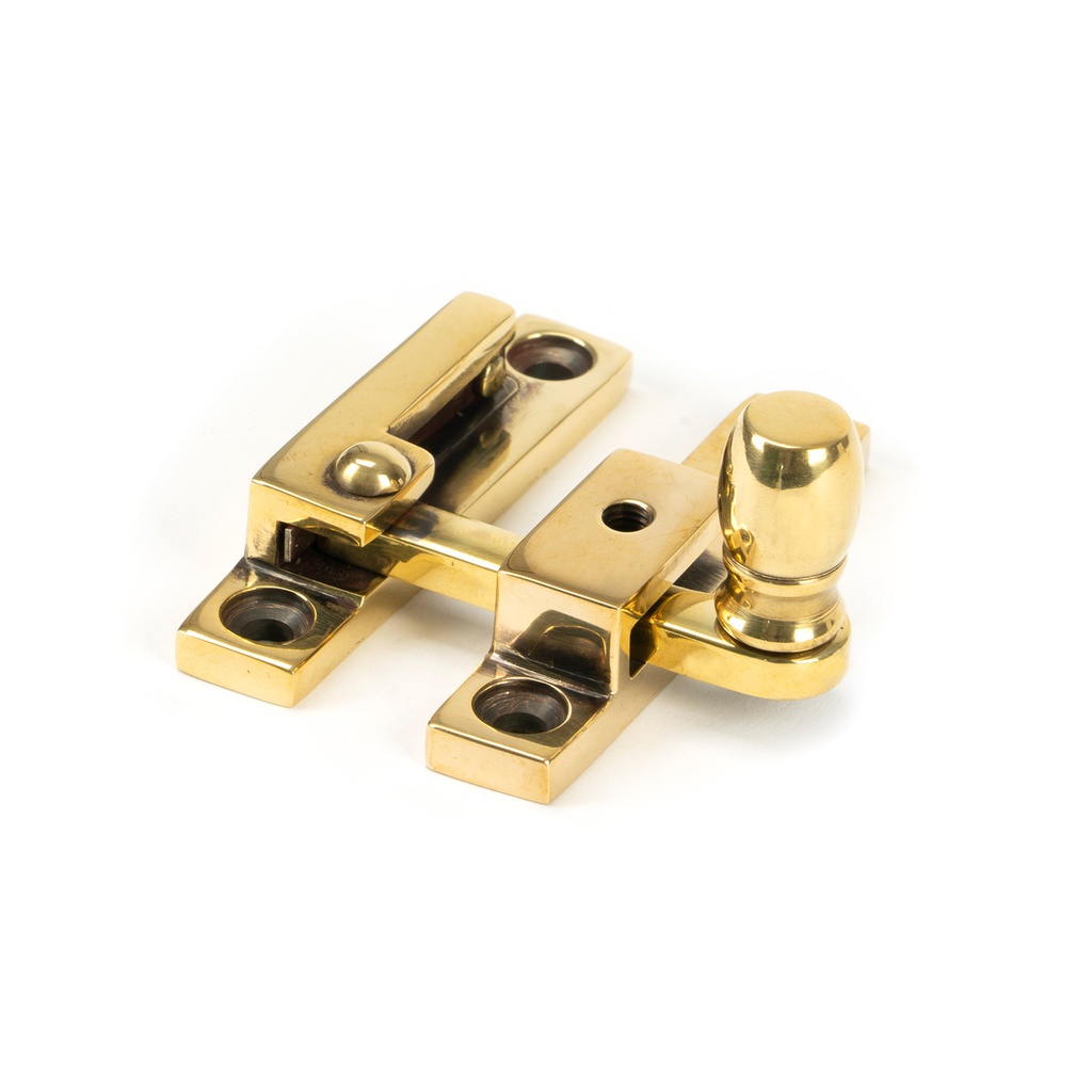 Aged Brass Mushroom Quadrant Fastener - Narrow - 45481