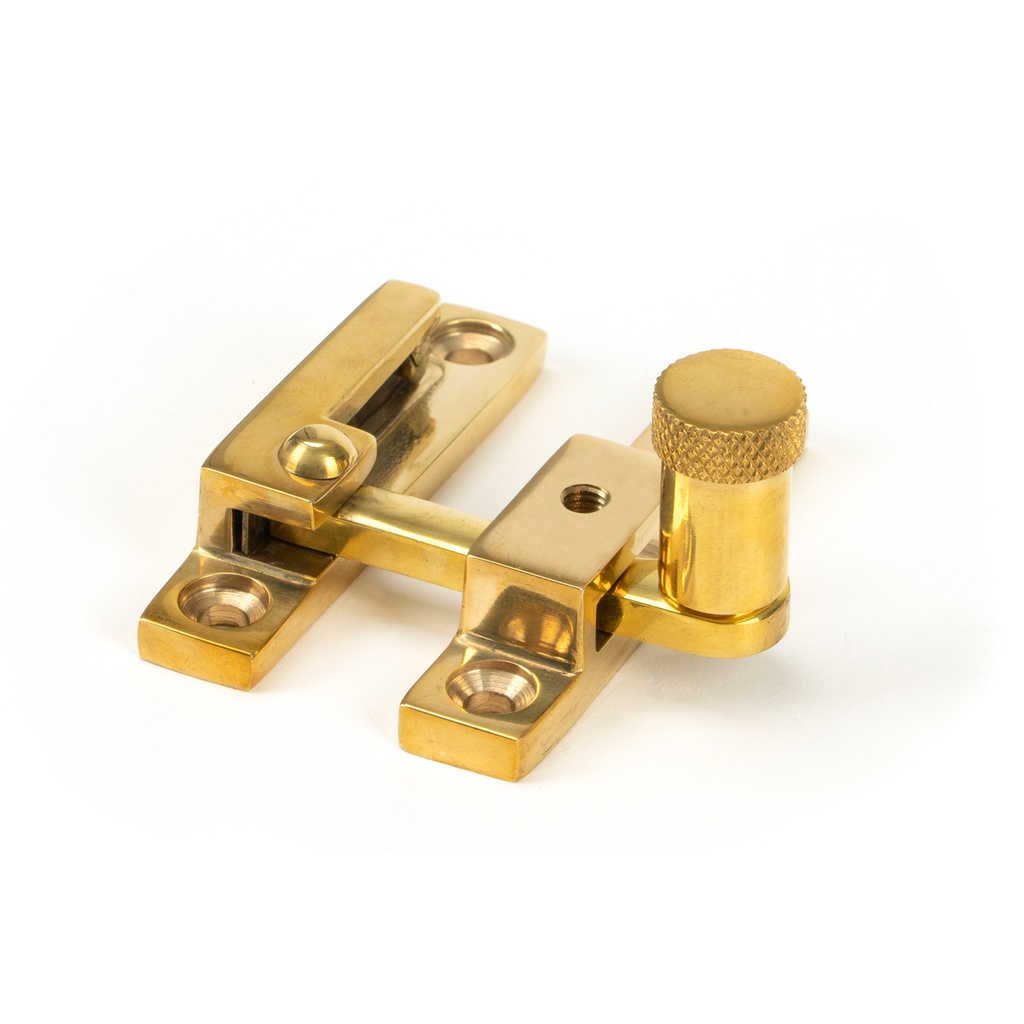 Polished Brass Brompton Quadrant Fastener - Narrow - 45982