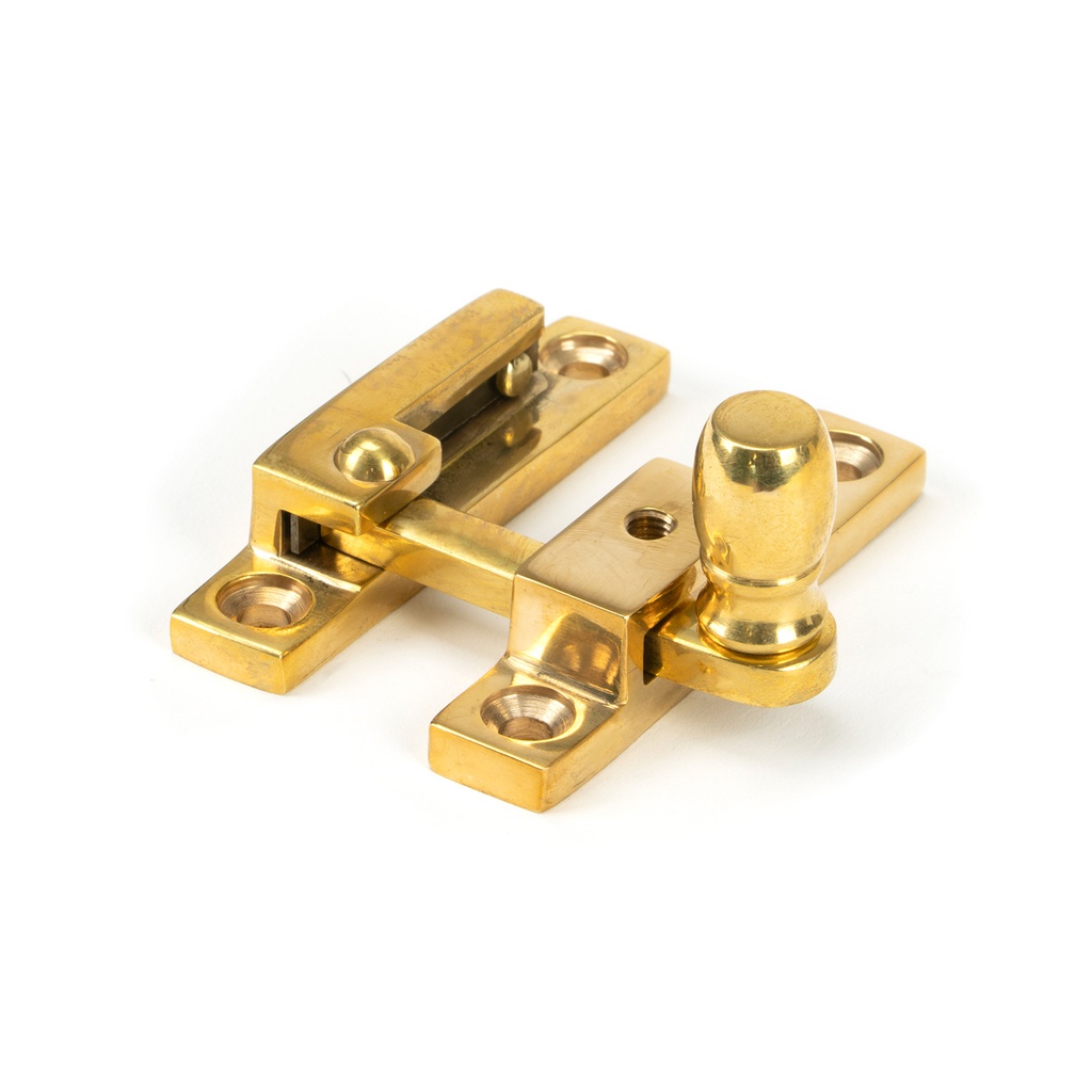 Polished Brass Mushroom Quadrant Fastener - Narrow - 45997