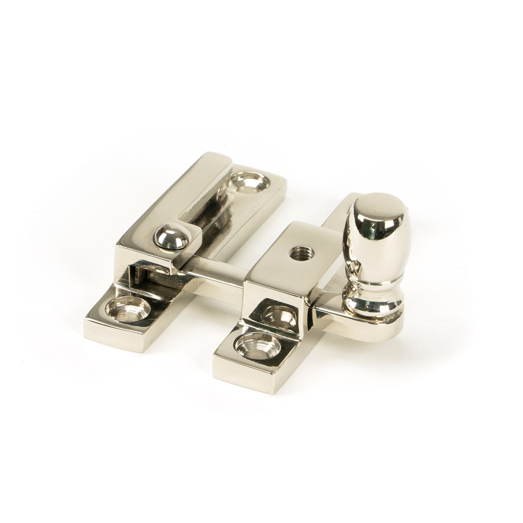 Polished Nickel Mushroom Quadrant Fastener - Narrow - 45998