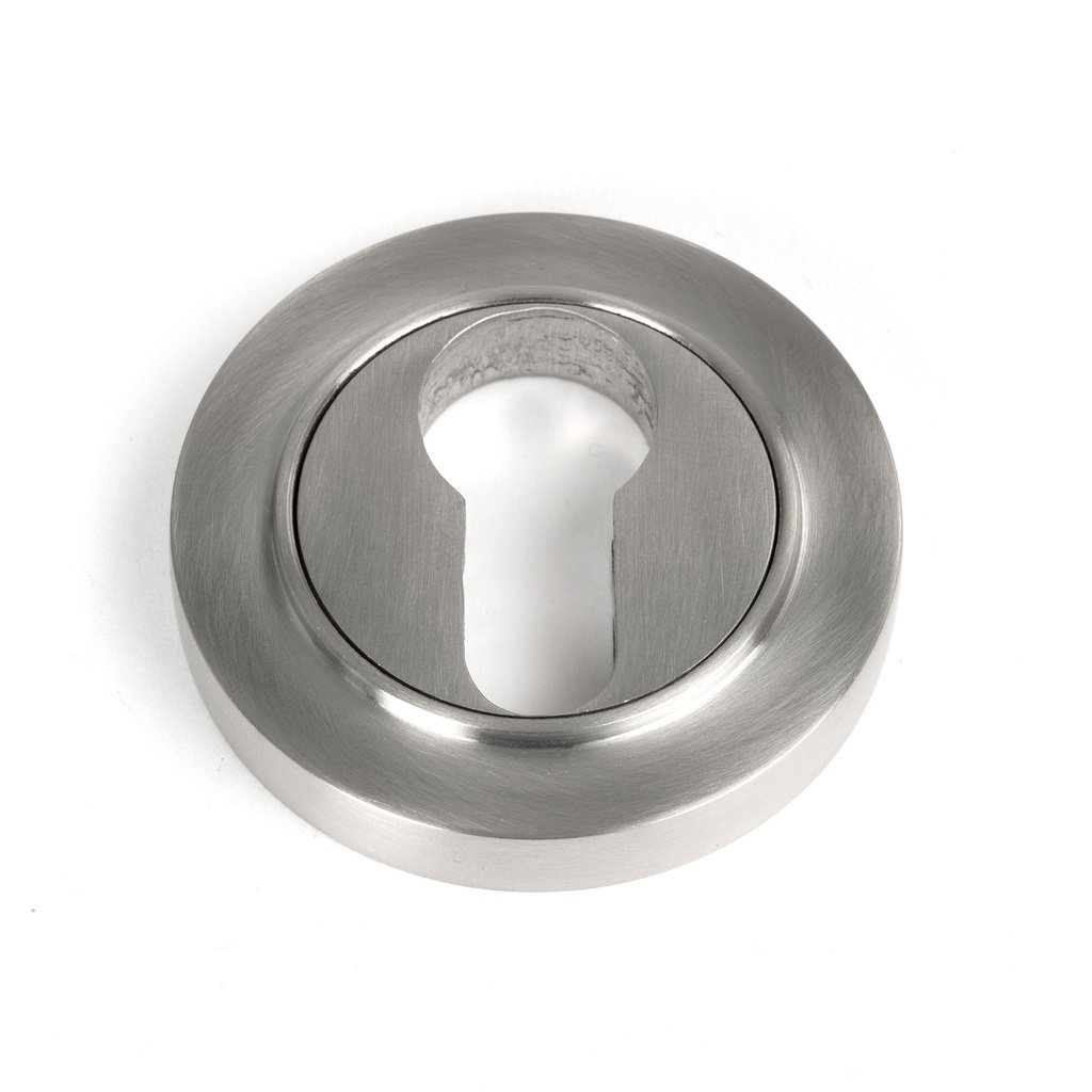 Satin Marine SS (316) Round Euro Escutcheon (Plain) - 49872