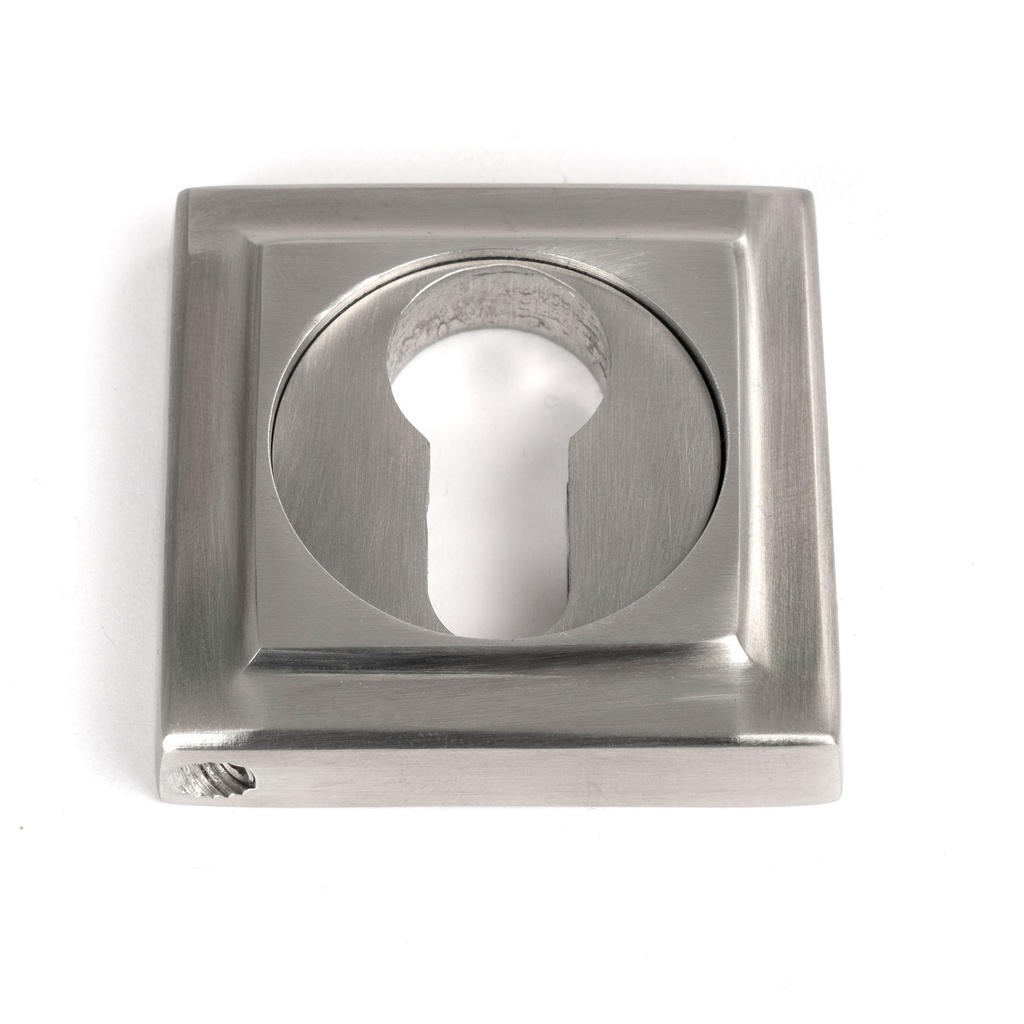 Satin Marine SS (316) Round Euro Escutcheon (Square) - 49875