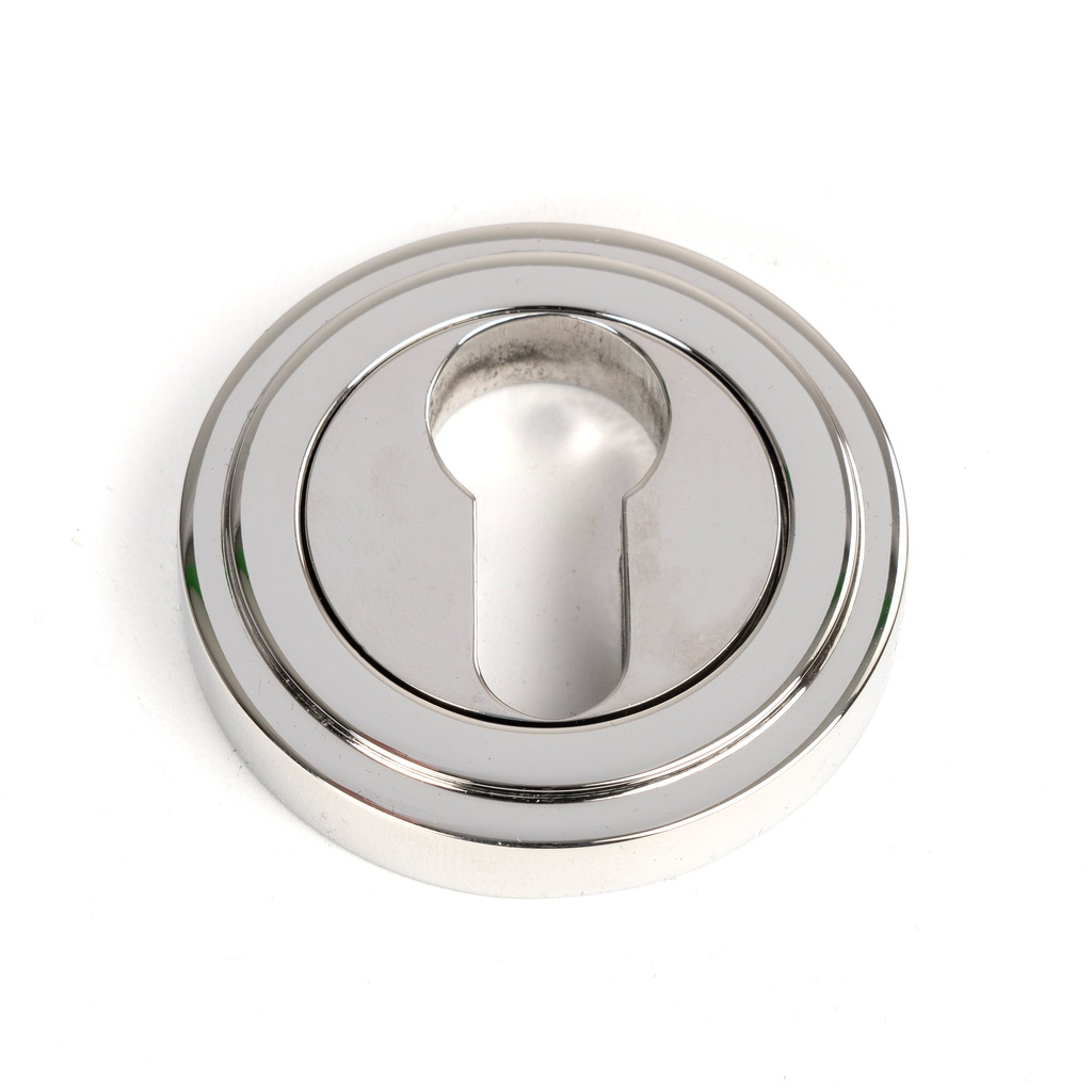 Polished Marine SS (316) Round Euro Escutcheon (Art Deco) - 49877