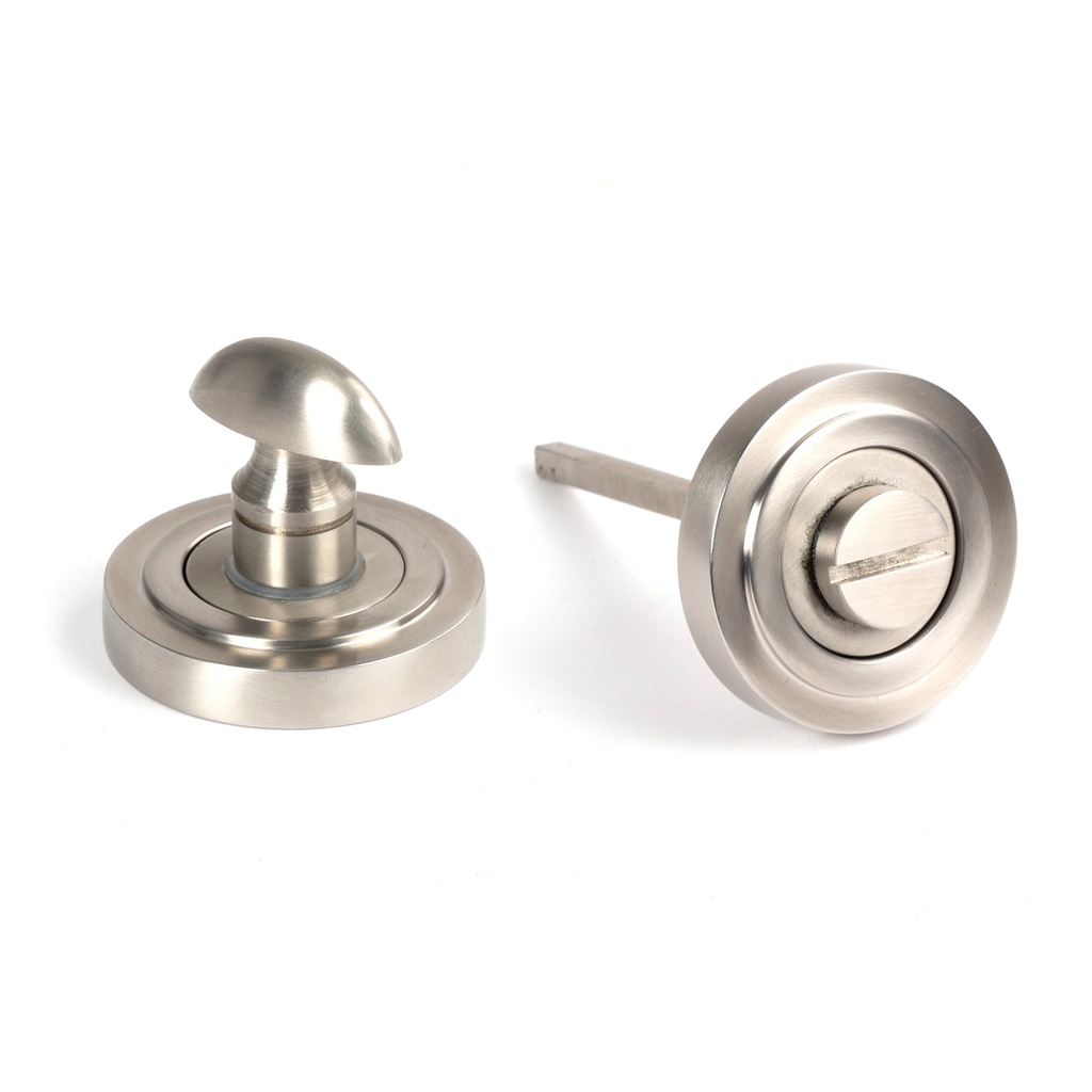 Satin Marine SS (316) Round Thumbturn Set (Art Deco) - 49857