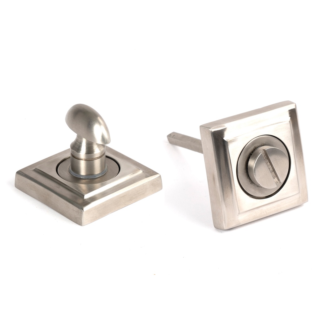 Satin Marine SS (316) Round Thumbturn Set (Square) - 49859