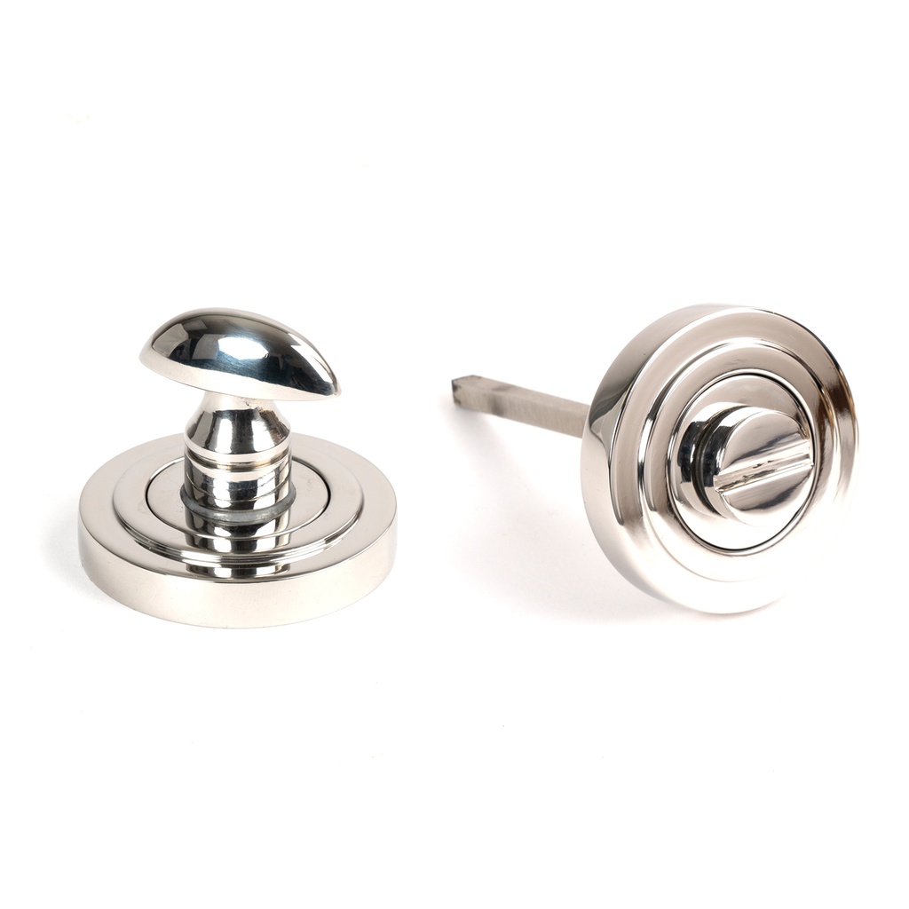 Polished Marine SS (316) Round Thumbturn Set (Art Deco) - 49861