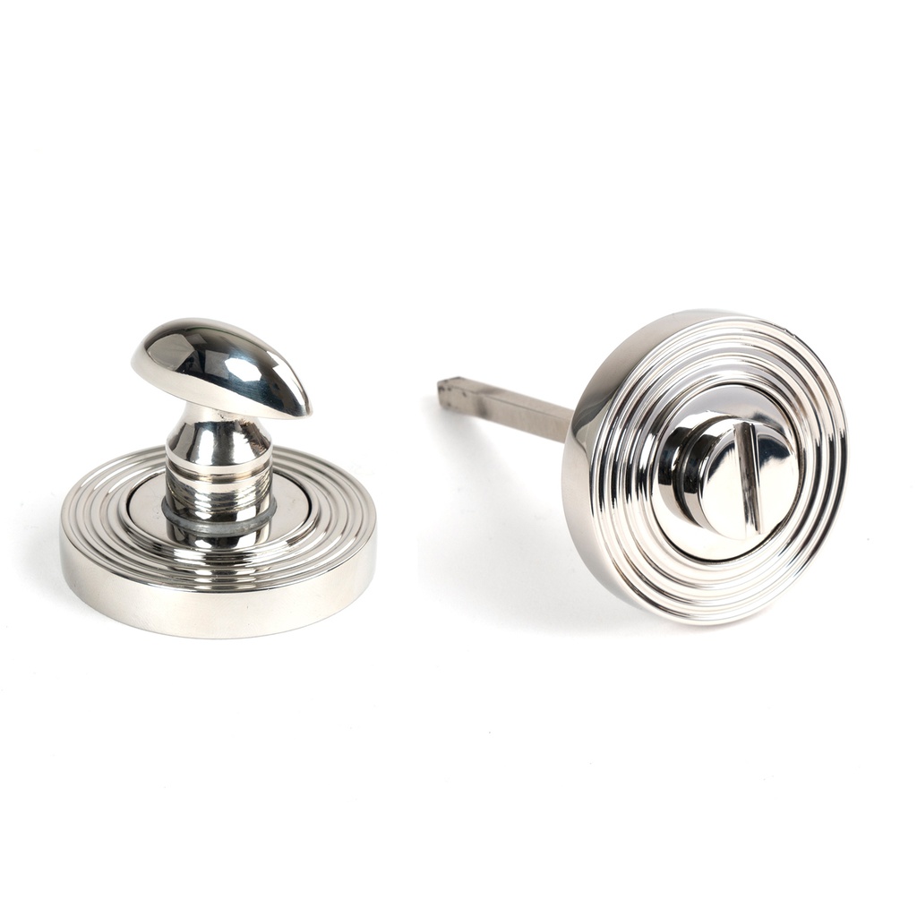 Polished Marine SS (316) Round Thumbturn Set (Beehive) - 49862