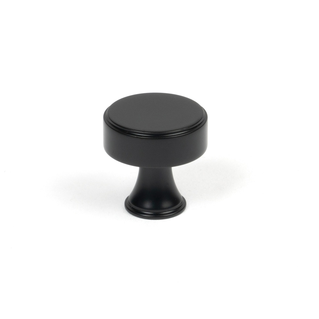 Matt Black Scully Cabinet Knob - 25mm - 50554