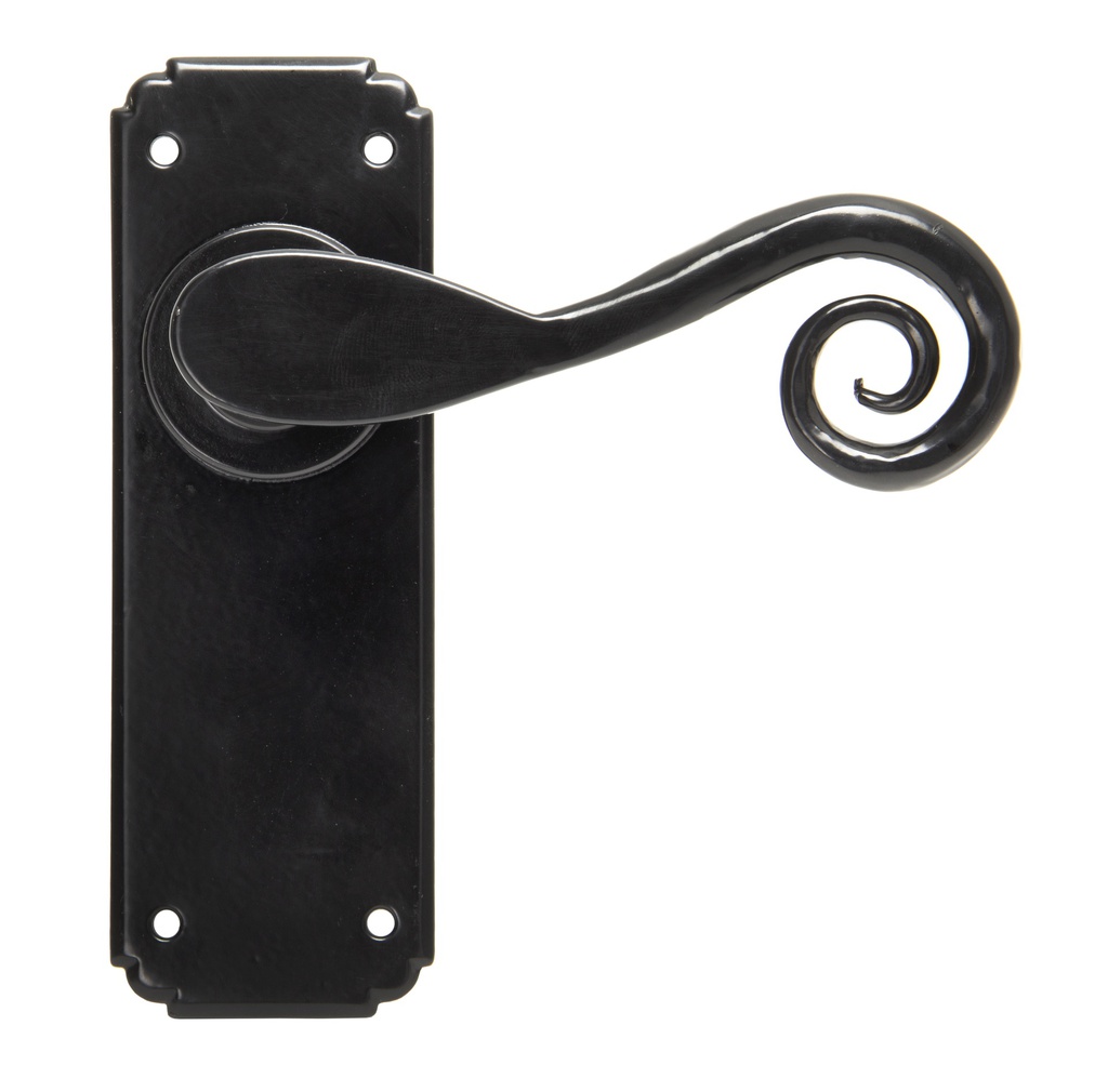 Black Monkeytail Lever Latch Set - 33278