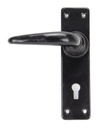 Black Smooth Lever Lock Set - 33320
