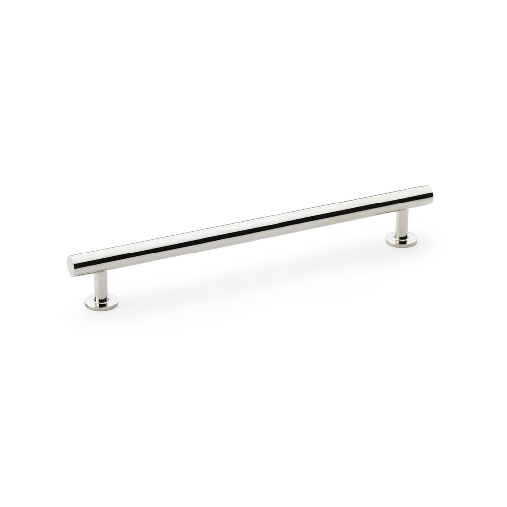 Alexander & Wilks Round T-bar Cabinet Pull Handle - Polished Nickel - Centres 192mm