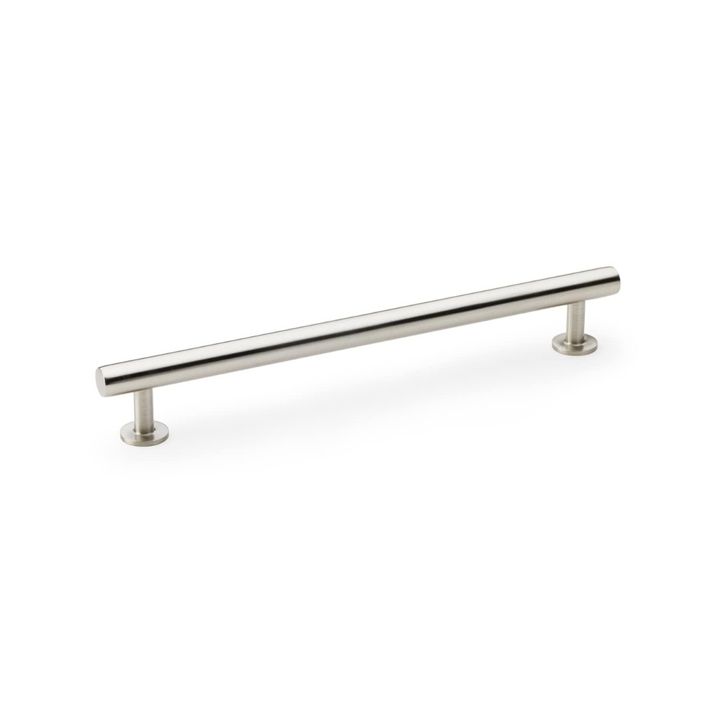 Alexander & Wilks Round T-bar Cabinet Pull Handle - Satin Nickel - Centres 192mm