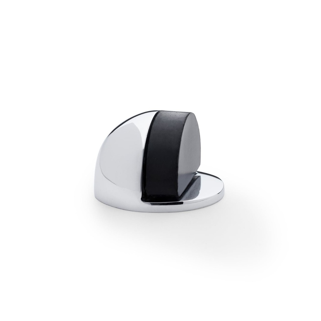 Alexander & Wilks Shield Floor Mounted Door Stop - Polished Chrome