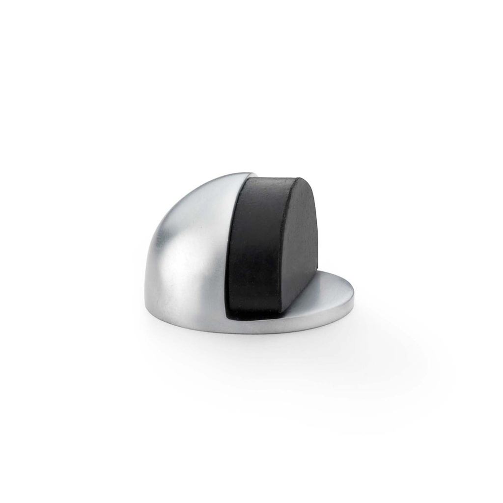 Alexander & Wilks Shield Floor Mounted Door Stop - Satin Chrome