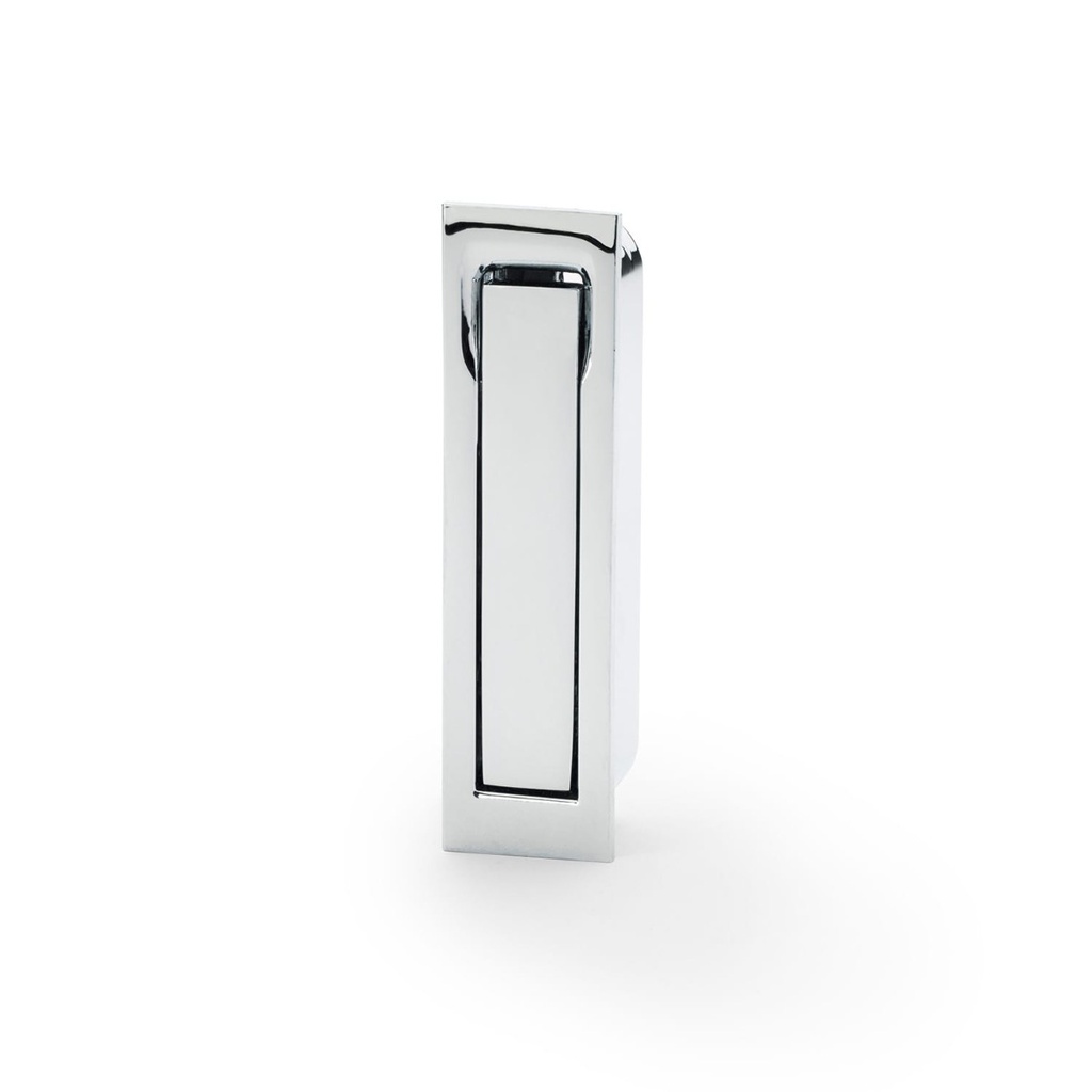 Alexander & Wilks Square Sliding Door Edge Pull - Polished Chrome