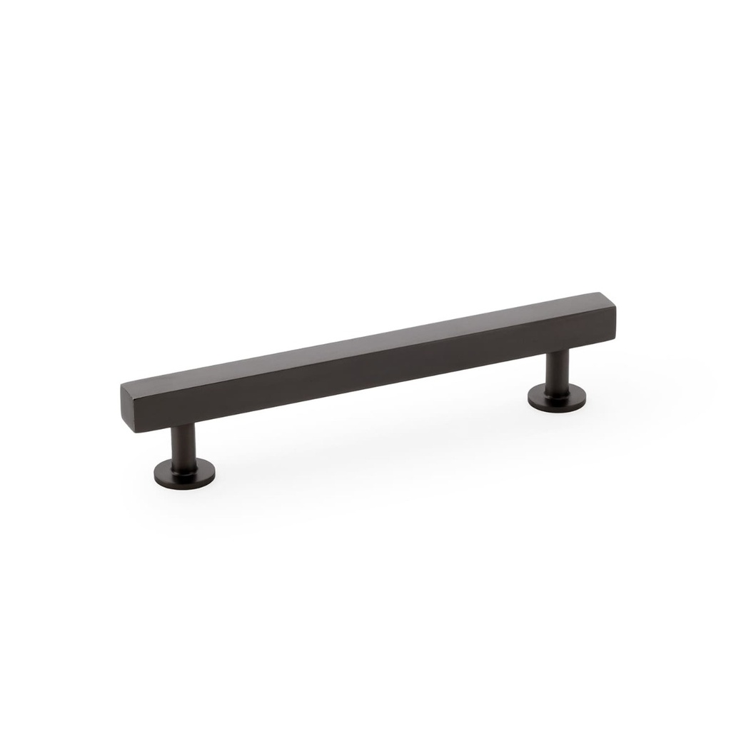 Alexander & Wilks Square T-bar Cabinet Pull Handle - Dark Bronze - Centres 128mm