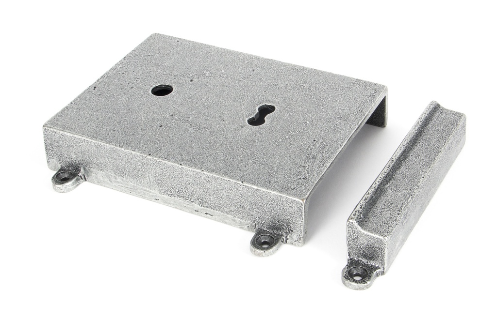 Pewter Rim Lock & Cast Iron Cover - 33394