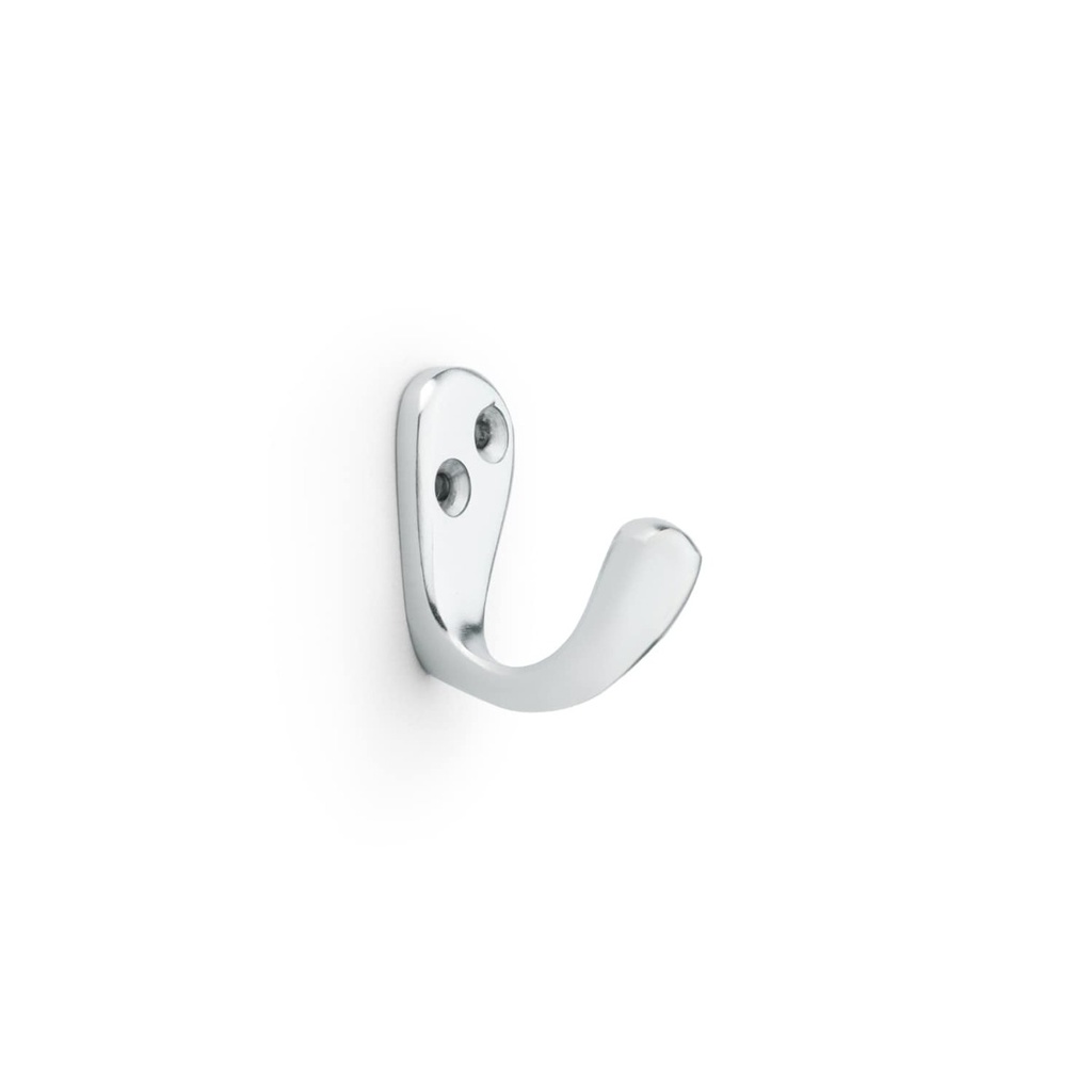 Alexander & Wilks Victorian Single Robe Hook - Satin Chrome